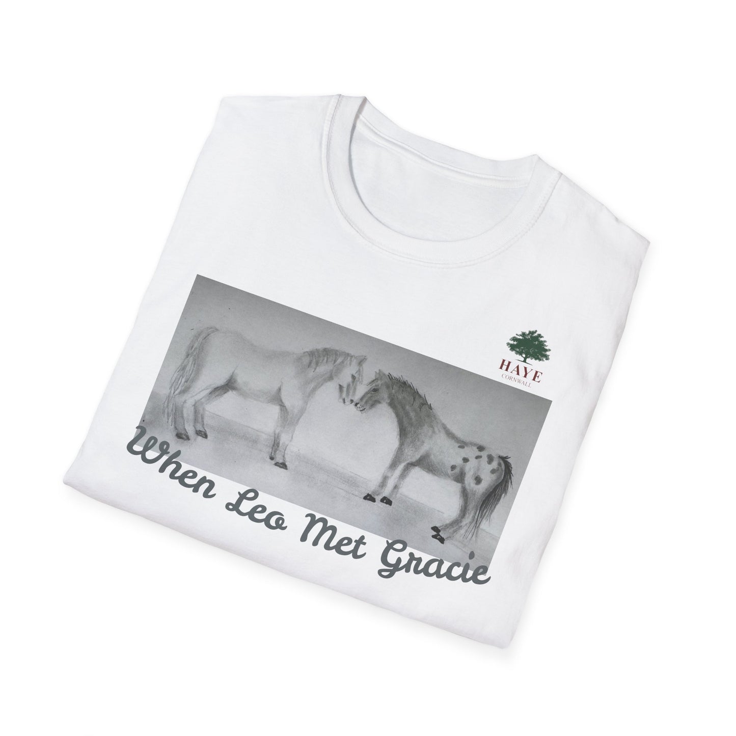UK ONLY Unisex Tee "When Leo Met Gracie" from Haye Cornwall animal sanctuary