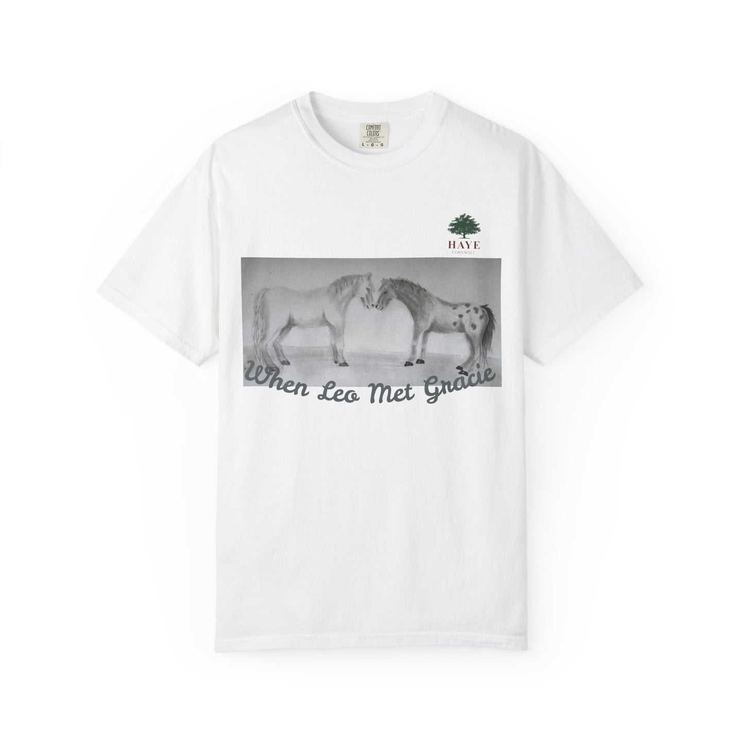 US ONLY Unisex Tee "When Leo Met Gracie" from Haye Cornwall animal sanctuary